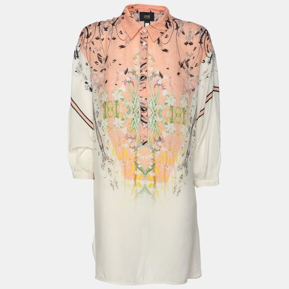 Class By Roberto Cavalli Multicolor Vicose Tunic Blouse L